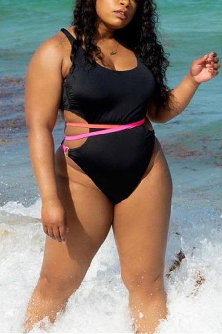 Plus Size sexy backless swimsuit
