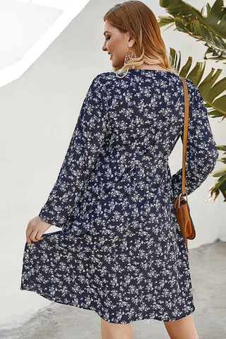 Casual Plus Size floral Dress