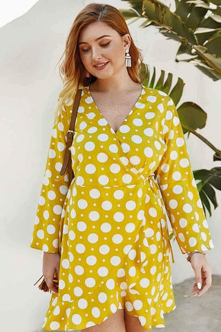 Sexy Plus Size Dot print dress