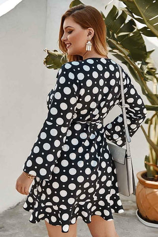 Sexy Plus Size Dot print dress