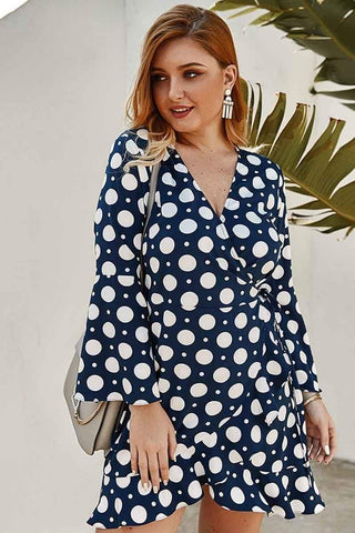 Sexy Plus Size Dot print dress