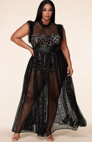 Free-shipping-online-clothing-plus-size-sexy-mesh-net-maxi-dress