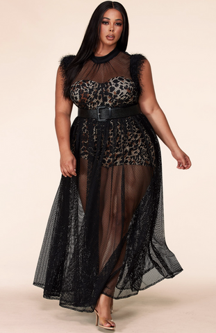 Free-shipping-online-clothing-plus-size-sexy-mesh-net-maxi-dress