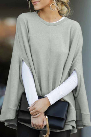 Rodress-cape-loose-crew-neck-sweater