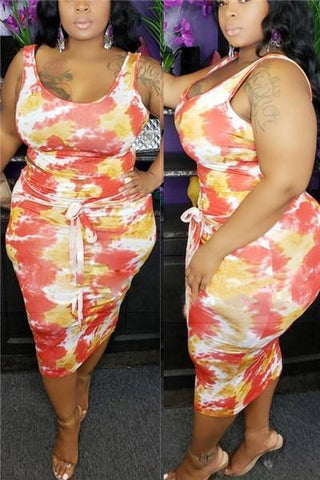 Tie-dyed Two-piece Sets