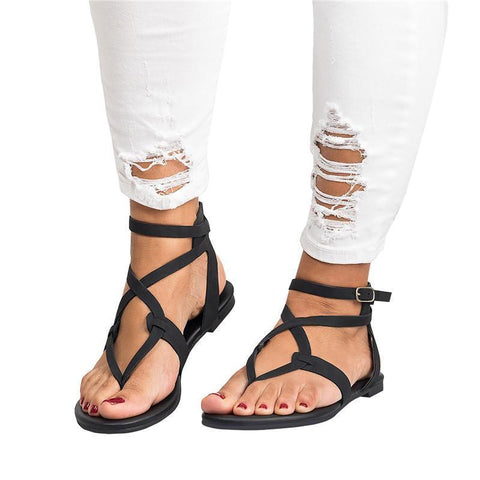 Strappy Gladiator Thongs Sandals