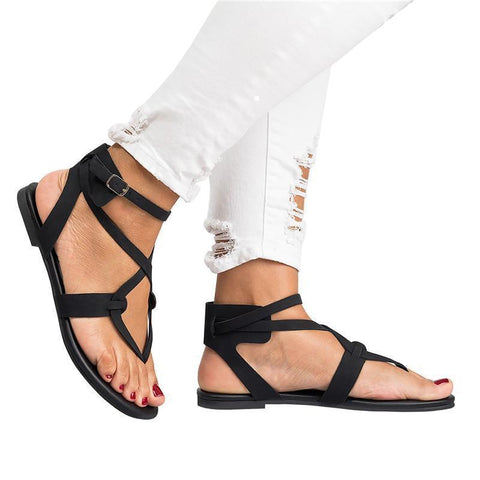 Strappy Gladiator Thongs Sandals