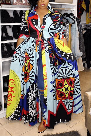 Large Swing Dress Belt Dress
