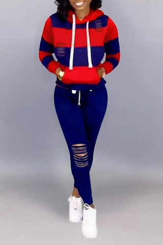 Casual Hooded Sport Two Piece