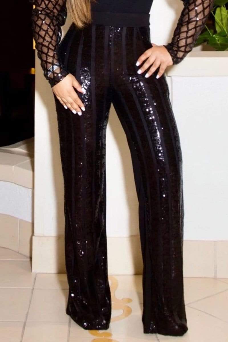 Fashion Casual Sequins Trousers