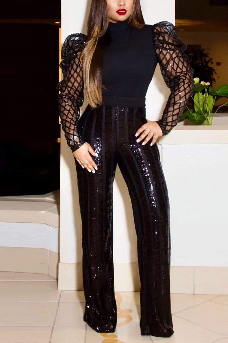 Fashion Casual Sequins Trousers