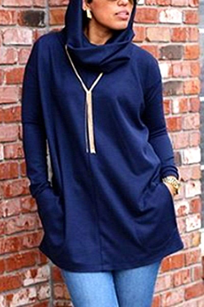 Fashion Casual Hooded Sweater (With Pockets)