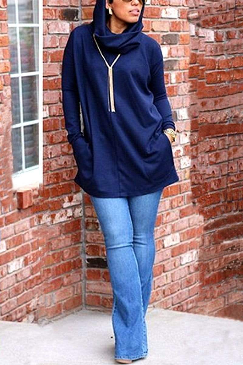 Fashion Casual Hooded Sweater (With Pockets)