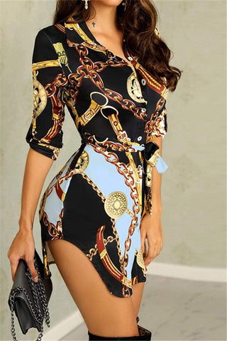 Fashion Sexy Print Design Dress