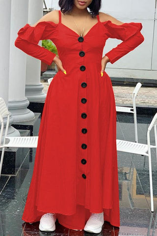 Free-shipping-online-clothing-sale-multi-length-long-sleeve-stylish-solid-color-strappy-single-breasted-dress-l1904