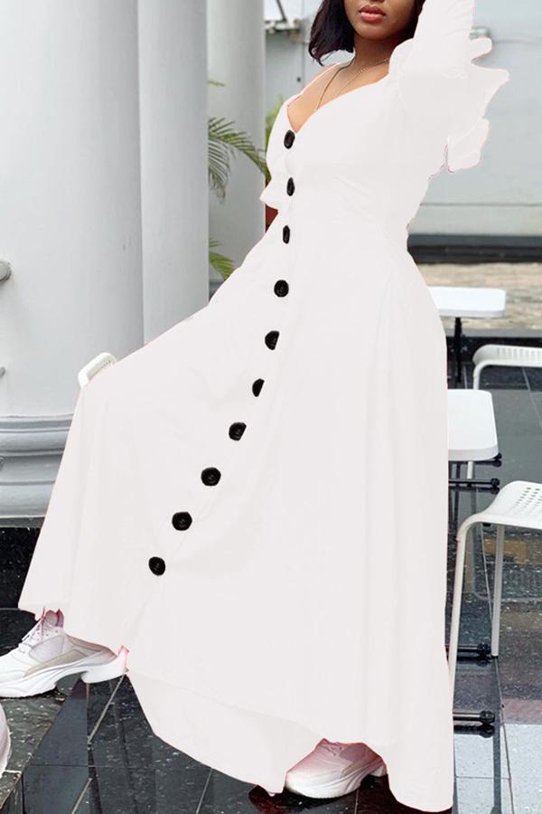 Free-shipping-online-clothing-sale-multi-length-long-sleeve-stylish-solid-color-strappy-single-breasted-dress-l1904