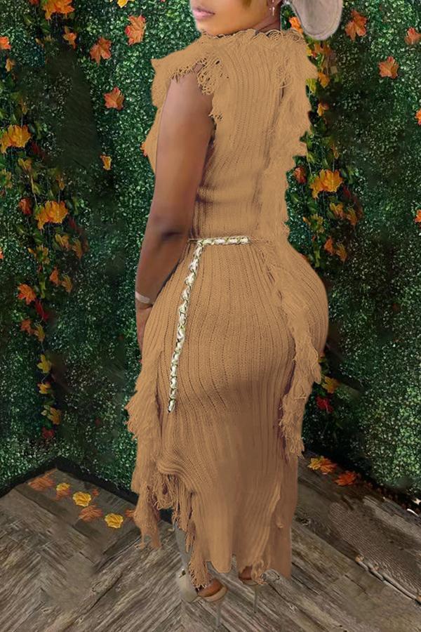 Free-shipping-online-clothing-sale-long-sleeveless-chic-solid-color-round-neck-knitted-dress-m2028