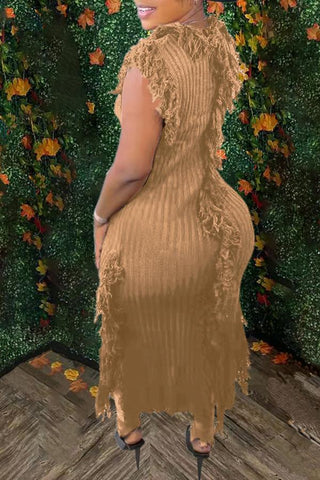 Free-shipping-online-clothing-sale-long-sleeveless-chic-solid-color-round-neck-knitted-dress-m2028