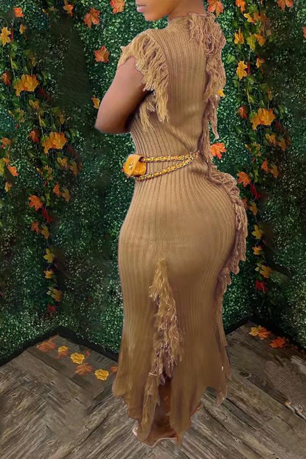 Free-shipping-online-clothing-sale-long-sleeveless-chic-solid-color-round-neck-knitted-dress-m2028