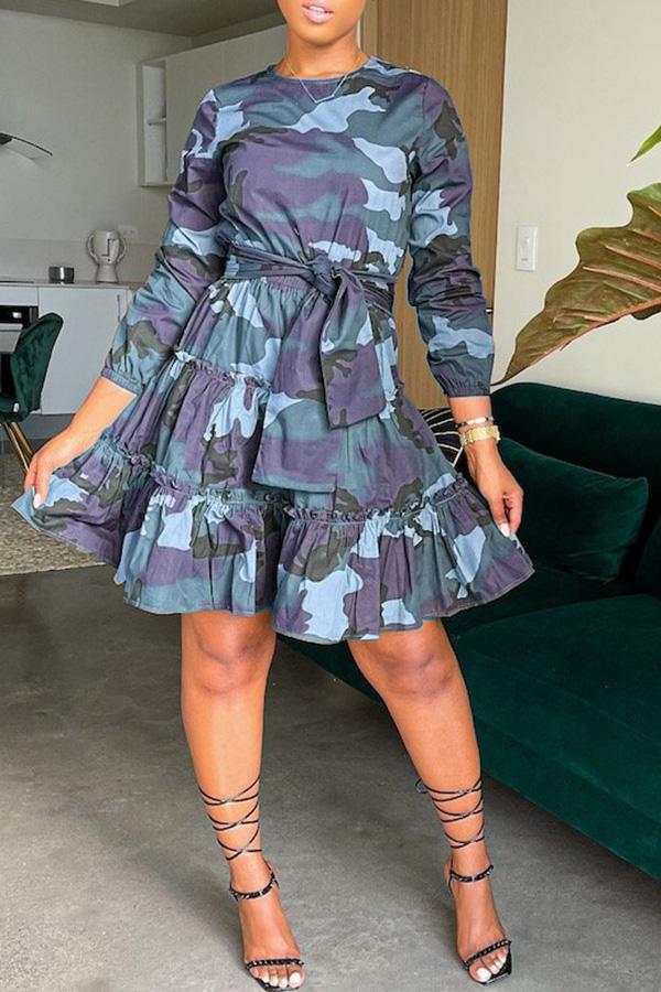 Free-shipping-online-clothing-sale-thigh-length-long-sleeve-pretty-camouflage-round-neck-casual-wear-dress-x1301