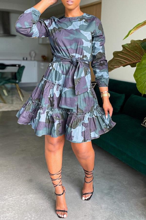 Free-shipping-online-clothing-sale-thigh-length-long-sleeve-pretty-camouflage-round-neck-casual-wear-dress-x1301