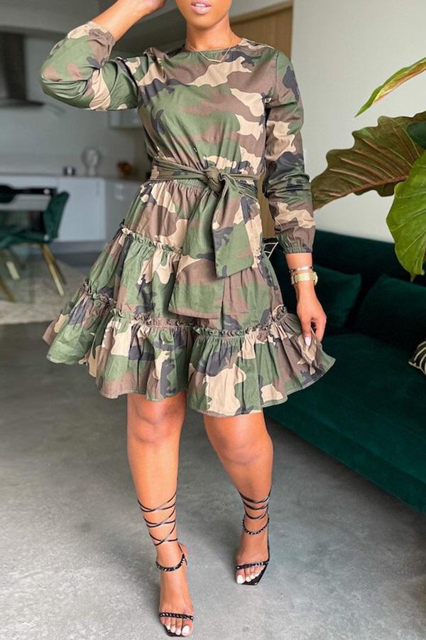 Free-shipping-online-clothing-sale-thigh-length-long-sleeve-pretty-camouflage-round-neck-casual-wear-dress-x1301
