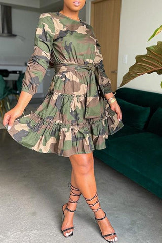 Free-shipping-online-clothing-sale-thigh-length-long-sleeve-pretty-camouflage-round-neck-casual-wear-dress-x1301