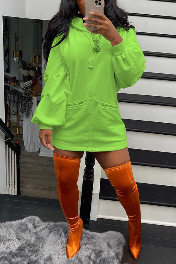 Free-shipping-online-clothing-sale-thigh-length-long-sleeve-casual-solid-color-hood-casual-wear-dress-x2091