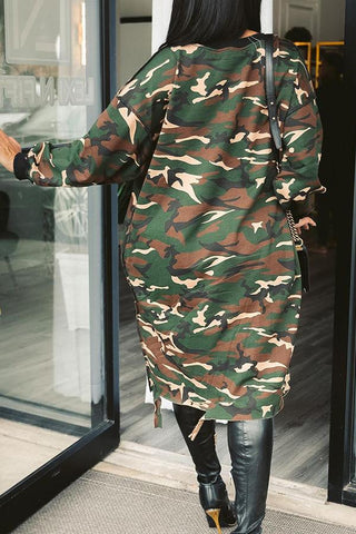 Free-shipping-online-clothing-sale-calf-length-long-sleeve-casual-camouflage-round-neck-casual-wear-dress-x2097