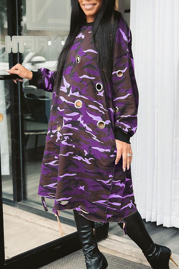 Free-shipping-online-clothing-sale-calf-length-long-sleeve-casual-camouflage-round-neck-casual-wear-dress-x2097
