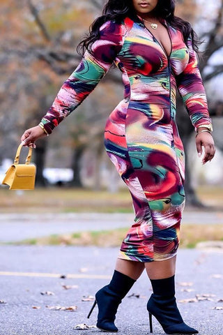 Free-shipping-online-clothing-sale-calf-length-long-sleeve-casual-graphic-print-mandarin-collar-casual-wear-dress-x2352