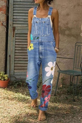 Rodress-fashion-flower-printed-denim-jumpsuits
