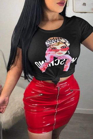 Casual Loose Print Tops