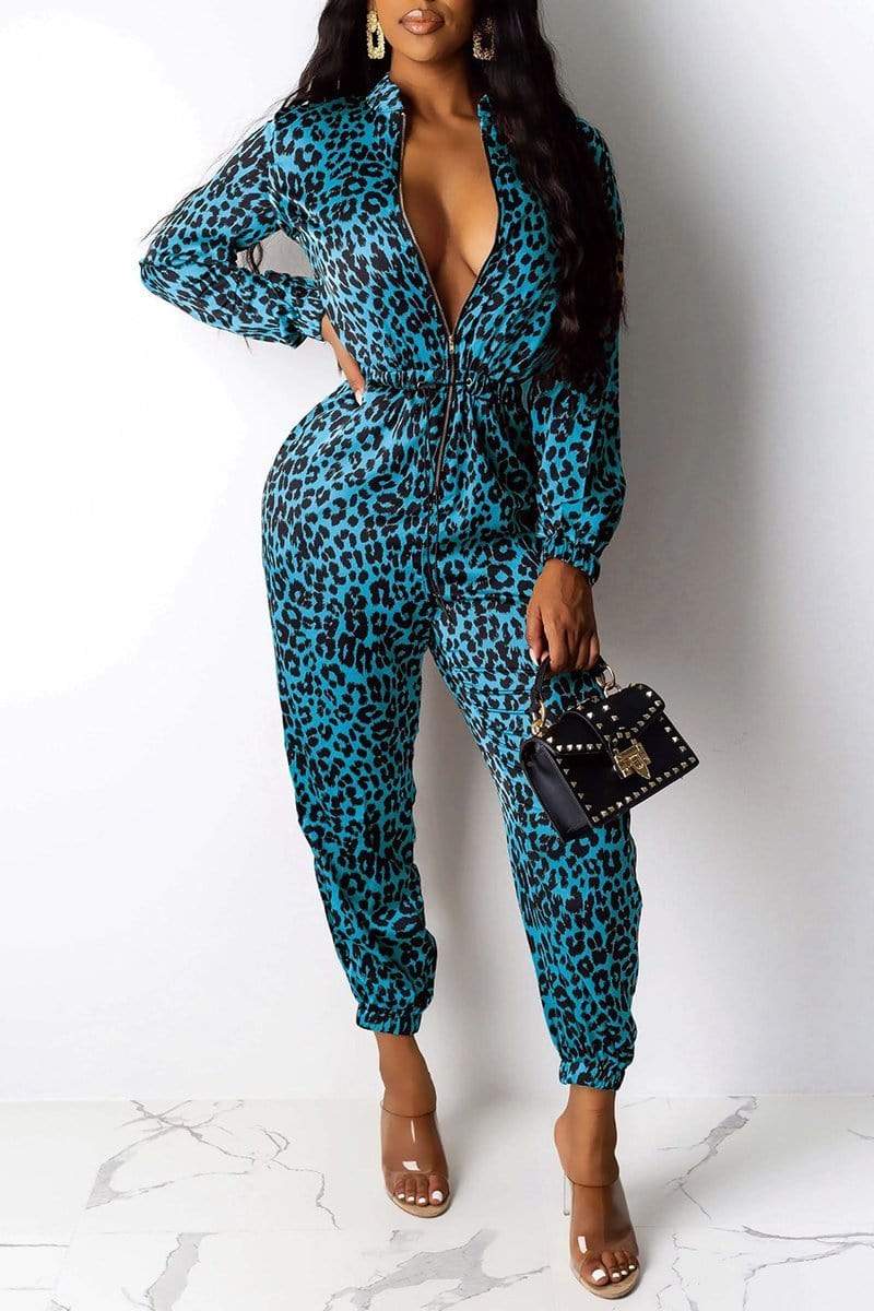 Sexy Leopard Print Jumpsuits