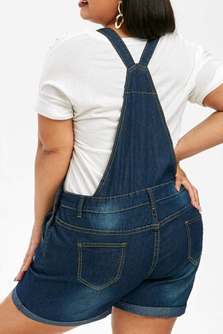 Casual Plus Size One-piece Jeans