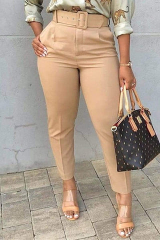 Fashion Casual High Waist Trousers