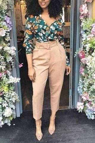 Fashion Casual High Waist Trousers