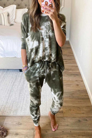 Fashion Casual Tie-Dye Sports Set