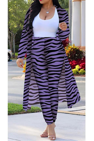Zebra Printing Two Piece Set (S-4XL)