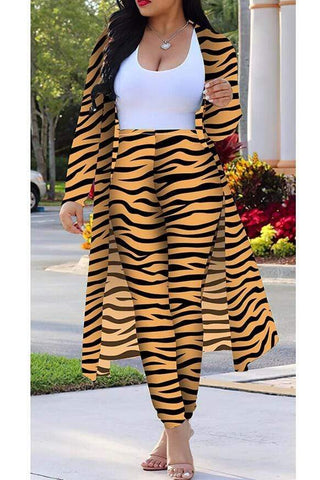 Zebra Printing Two Piece Set (S-4XL)