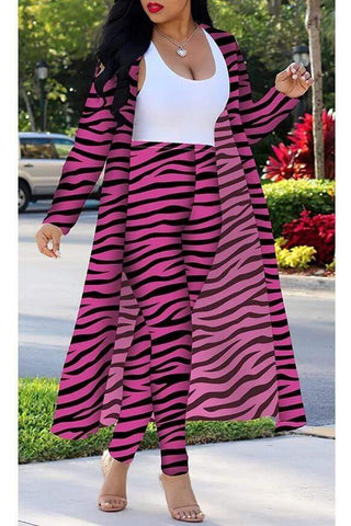 Zebra Printing Two Piece Set (S-4XL)