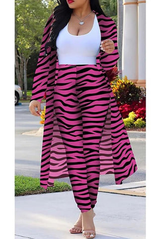 Zebra Printing Two Piece Set (S-4XL)