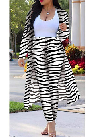 Zebra Printing Two Piece Set (S-4XL)