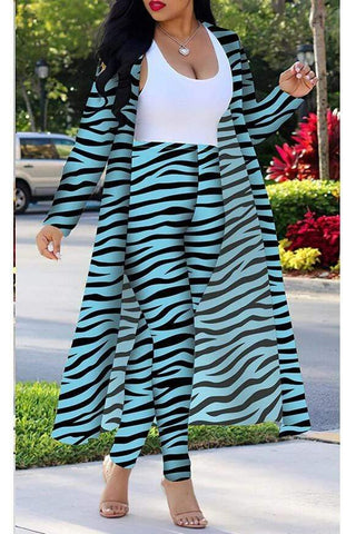 Zebra Printing Two Piece Set (S-4XL)