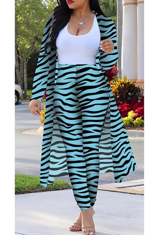 Zebra Printing Two Piece Set (S-4XL)