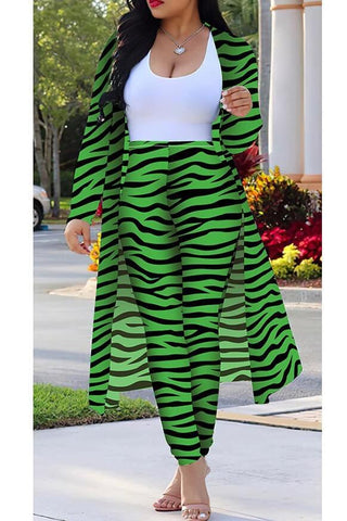 Zebra Printing Two Piece Set (S-4XL)