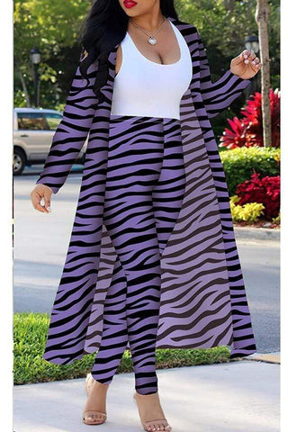Zebra Printing Two Piece Set (S-4XL)