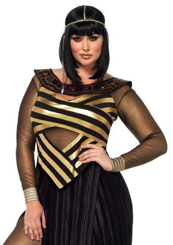 Online-clothing-plus-size-halloween-nile-queen-costume-maxi-dress