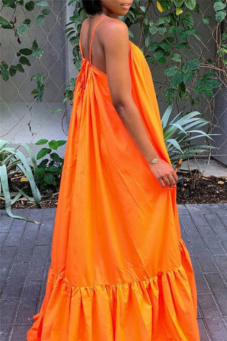 Online-clothing-casual-solid-backless-spaghetti-strap-loose-sling-dress-1