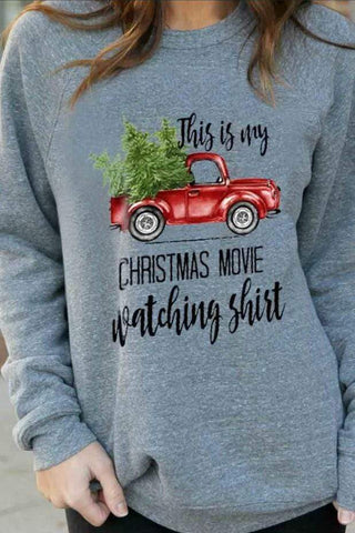 Christmas Print Sweatshirt